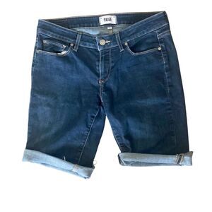 Paige Kayla Cut Off Cuffed Jean Shorts. Size 27.